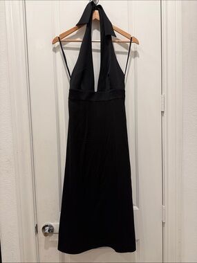 french connection backless dress French Connection Hot Pink Backless Dress Women's Asymmetric Ruffle Size US 8